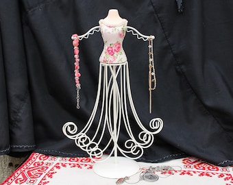 Vintage Mannequin Jewelry Holder, Elegant Decorative Jewelry Display, Unique Mannequin Jewelry Organizer, Necklace Bracelet Display Holder