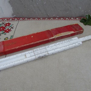 Vintage Logarithmic Ruler Logarex 1960s, Logarithmic Scale, Slide Ruler, Slide Engineering Tool, Vintage Measuring Tool, Mathematical Ruler