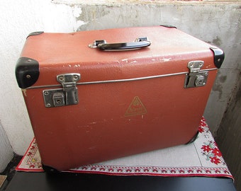 Valigia vintage in cartone Portaoggetti da viaggio anni '60 -  Italia