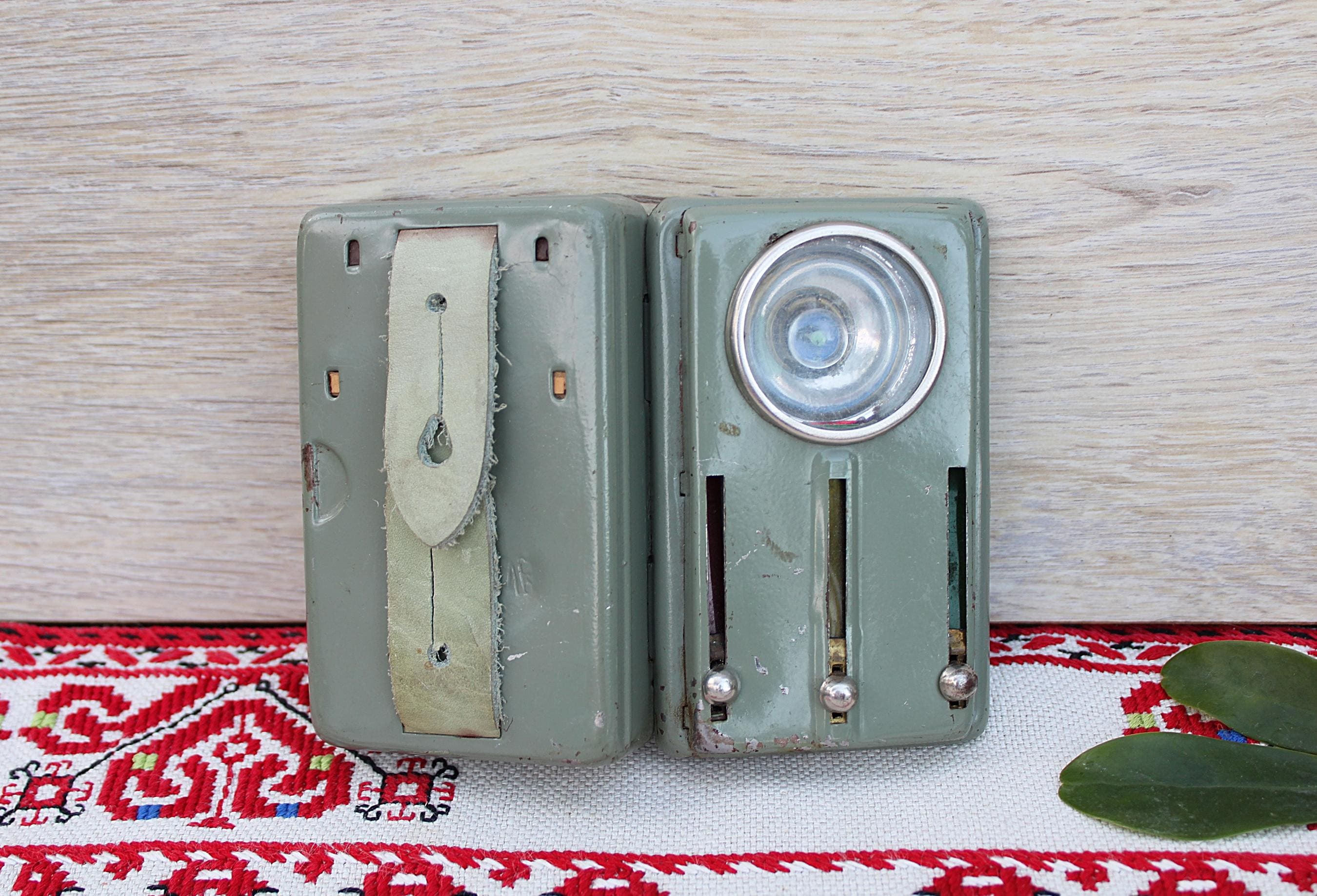 Lampe de poche Vitebsk noire URSS russe vintage soviétique