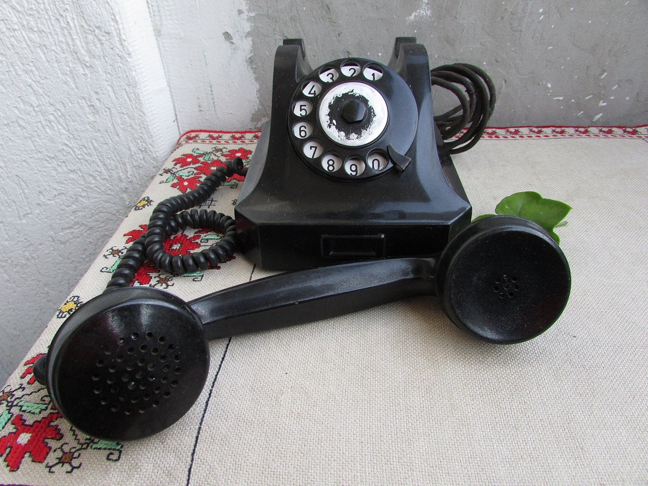 12987円 一部予約 電話 プッシュ式 アンティーク ビンテージ ローズ バラ セラミック TelPal Retro Vintage Antique Telephone O