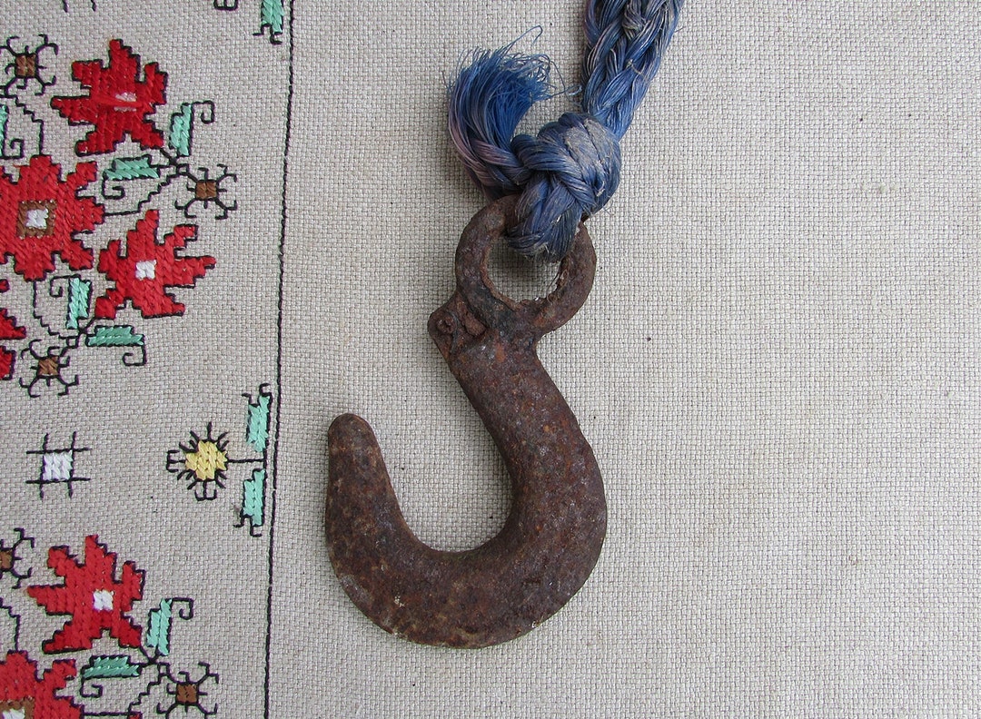 Vintage Iron Hook and Eye Metal Industrial Iron 3 Vintage Etsy