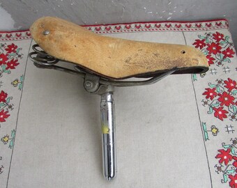 Vintage Bicycle Seat, Light Brown Patent Leather Bicycle Seat, Russian Bike  Seat, Spare Parts Seat, Bike Part, Old Retro Bicycle Saddle