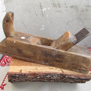 Vintage Carpenter’s Wooden Plane, Wooden Woodworking Hand Plane #3, Оld Woodworking Tool, Old Grater, Country Farmhouse Decor,Carpenter Tool