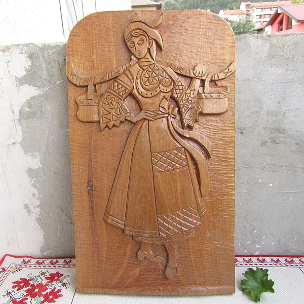 Hand Carved Wooden Folk Art Etsy