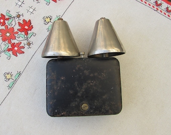 Seltene Vintage Türklingel 1966, Vintage Elektrische Klingel, Metall Glocke für Telefon Nebenstelle oder Haustür, Original Metall Alarm Glocke 60er Jahre