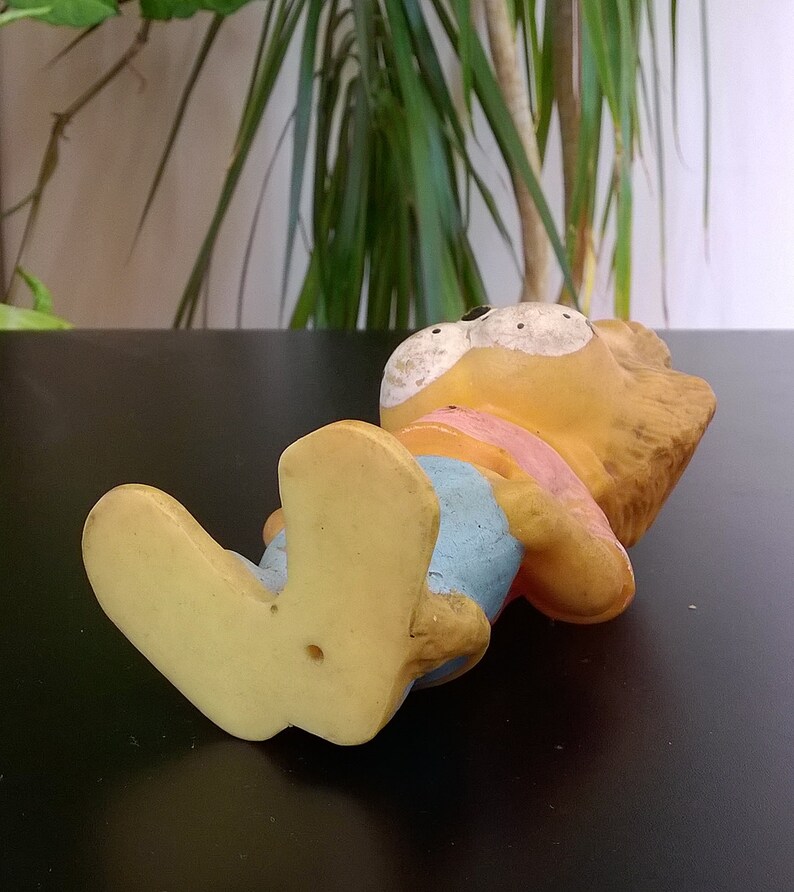 Animal Toy Baby Bath Toy Collectible Toy Soft Rubber Lion Toy Vintage Rubber Toy 1970s Retro Rubber Doll Nursery Decor