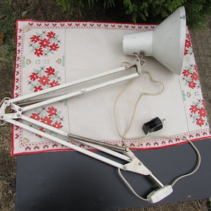 Adjustable Lamp, Drafting Lamp, Vintage Desk Lamp #2, Industrial Lamp, Wing Arm Lamp, Drawing Metal Lamp, Architect Lamp, Retro Decor