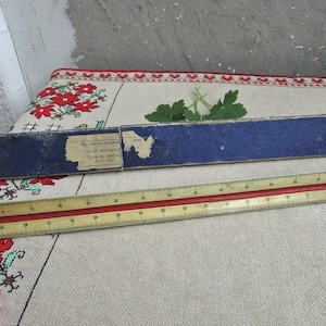 Vintage Scale Line, Ratio Ruler Scale Line, Triangular Ruler 1960s, Map Ruler, Engineer Ruler in Case, Architect Tool, Measuring Tool