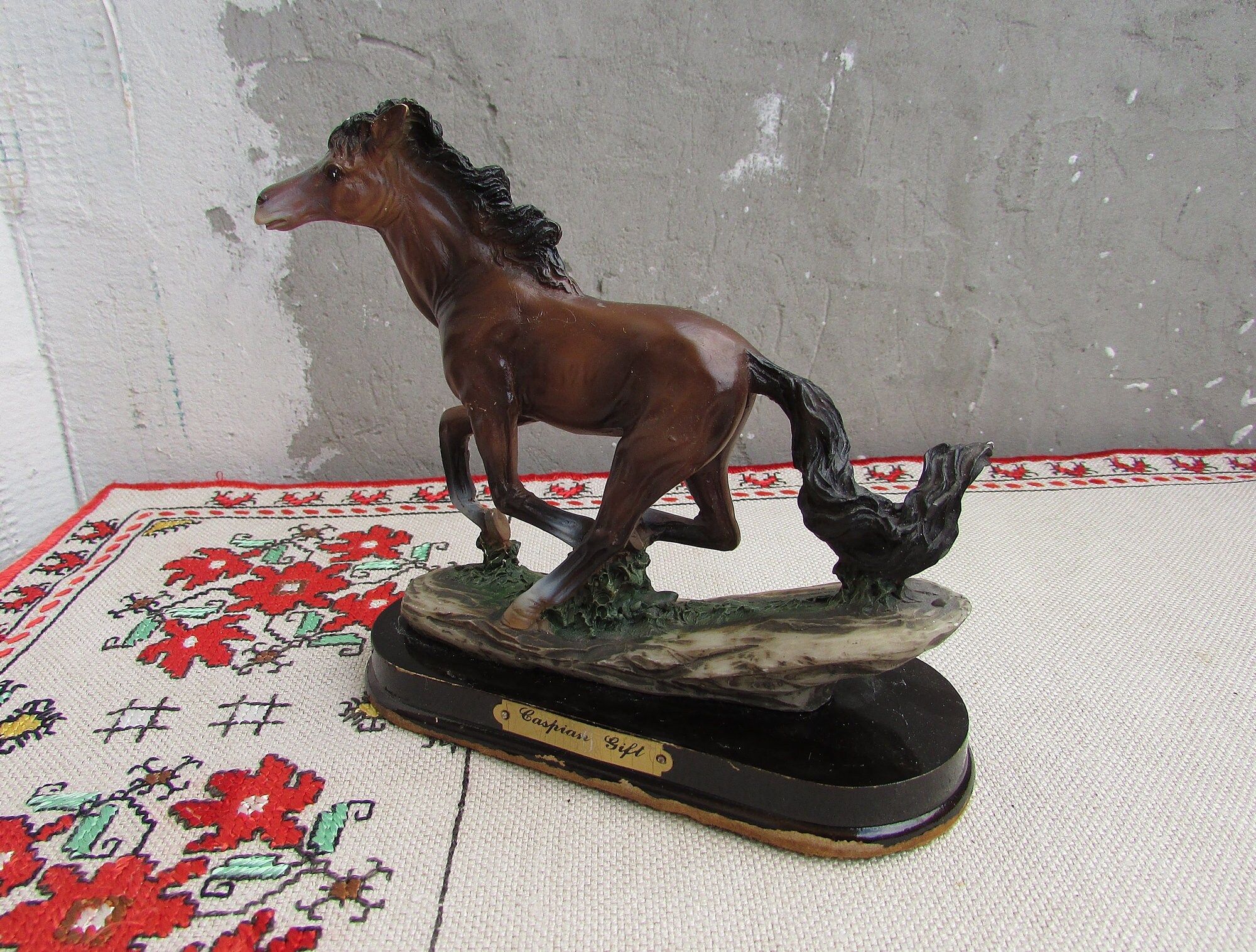 Vintage Horse Figurine Ceramic Horse on 