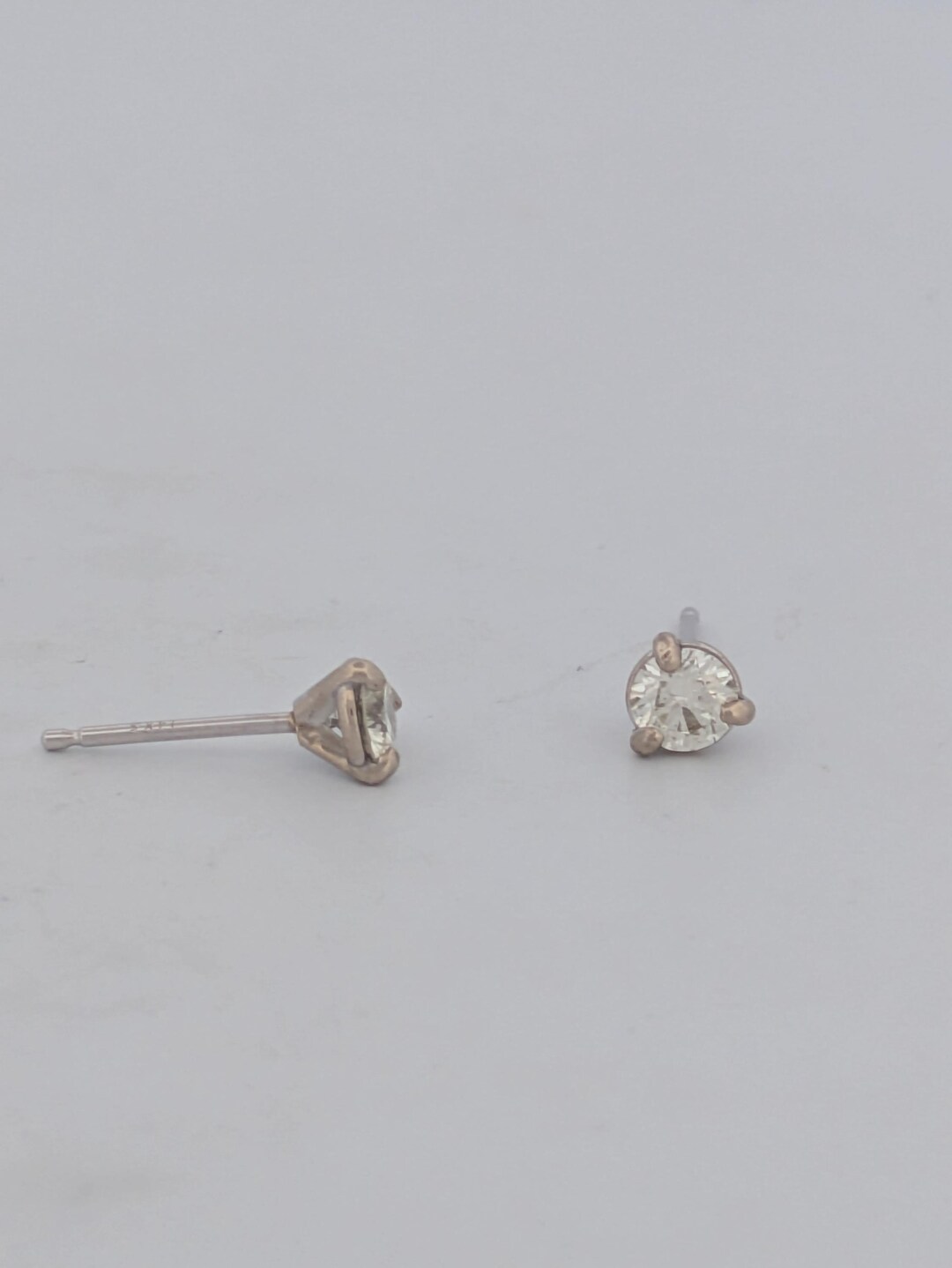 Alma | .44 CTW Natural Diamond Martini Setting Earrings in 14K White ...