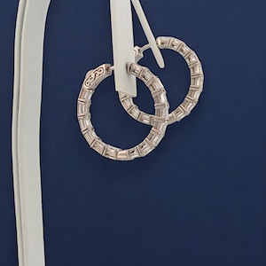 Ava | Lab Diamond Hoop Earrings, 14K White Gold with 3.92ct Emerald Cut Lab Diamonds, Elegant Fine Jewelry, Luxury Gift for Her