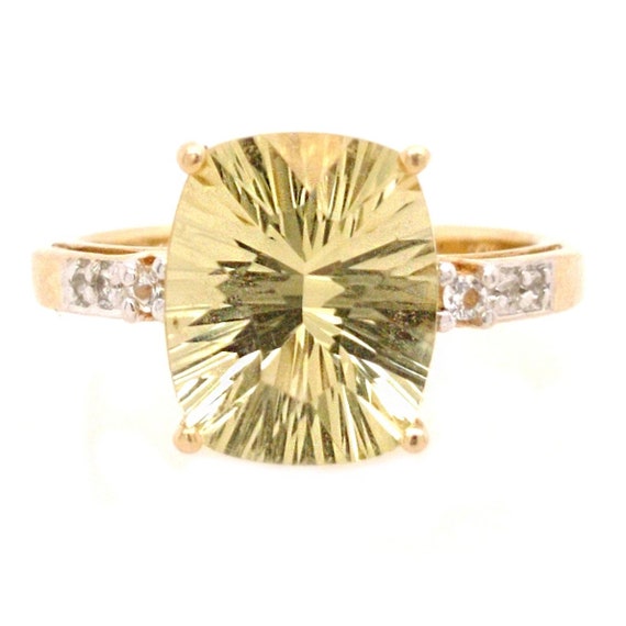 Minna - Fantasy Cut Lemon Quartz in Gold