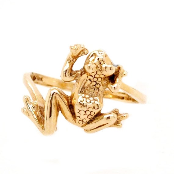Annika - Vintage Yellow Gold Frog Ring