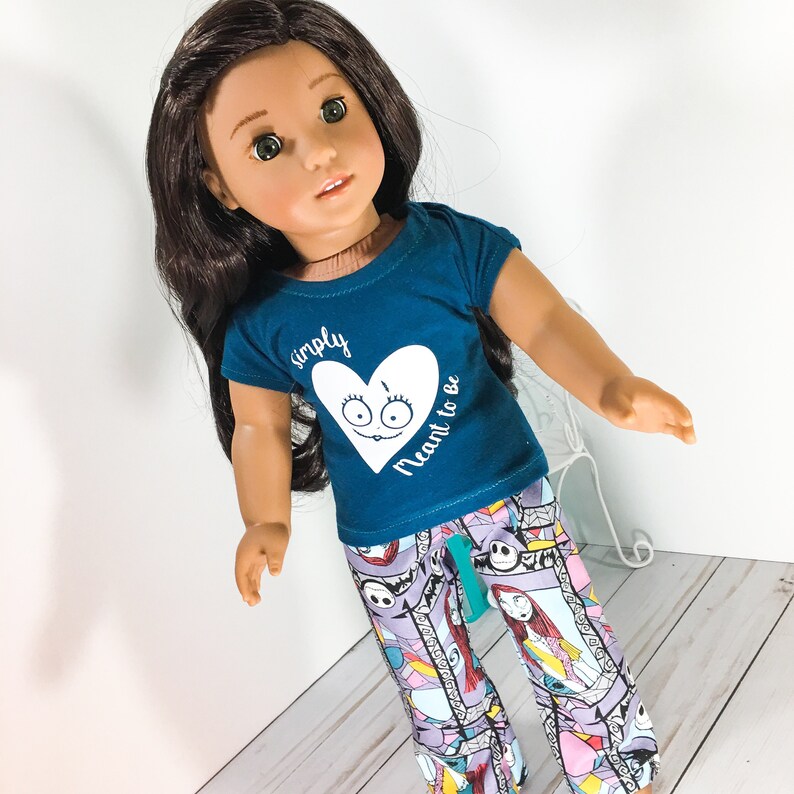 Cute Heart Printed Pajamas Nightwear Dress for 18/'/' AG American Doll AG//OG Doll