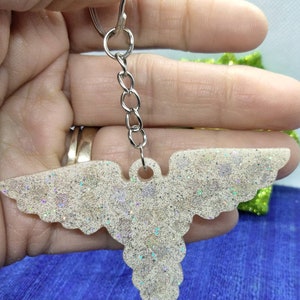 Angel Wings Resin Medical Keychain