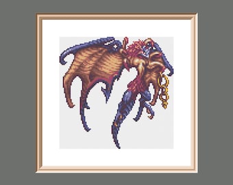 Valefor Final Fantasy X Summon Guardian Cross Stitch Pattern PDF instant Download