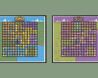 Zelda Oracle of Ages Maps: Cross Stitch Pattern (PDF)