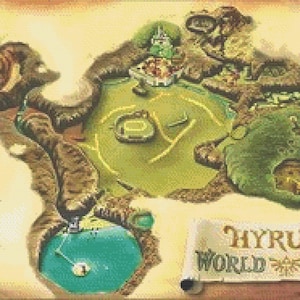 Carte d'Ocarina of Time, point de croix, modèle PDF téléchargeable