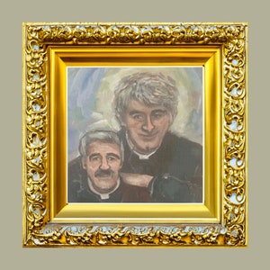 Father Ted Painting Counted Cross Stitch Pattern PDF
