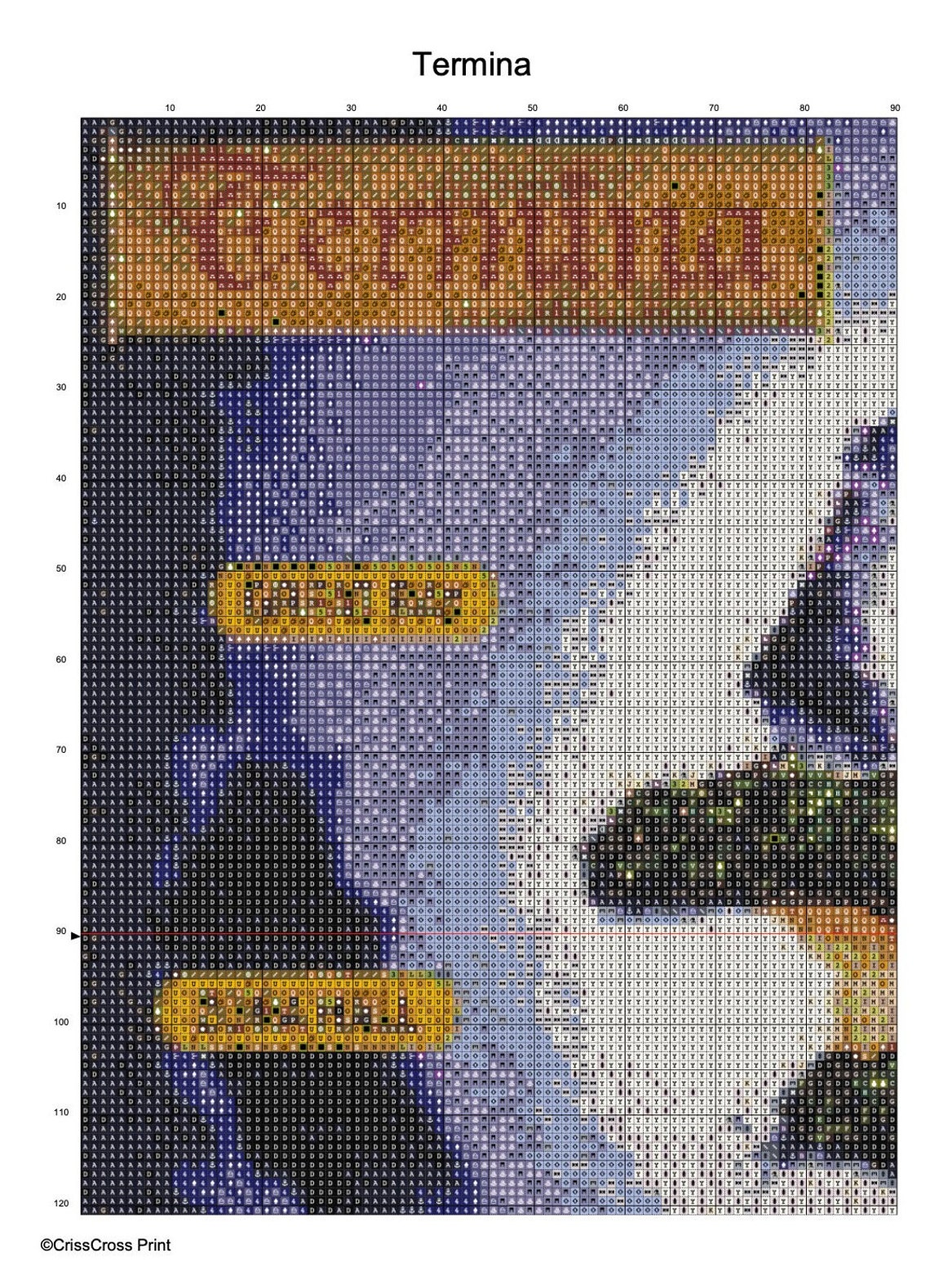 Legend of Zelda: Majora's Mask World Map Cross Stitch Color PDF Pattern ...