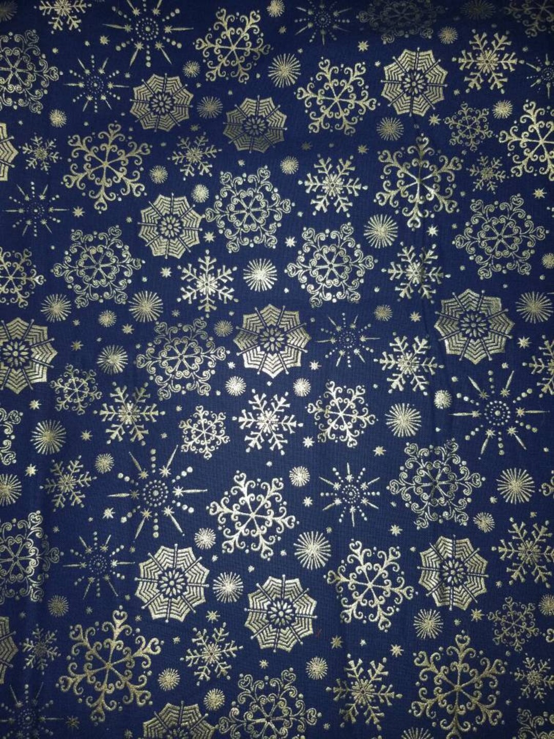 Scrub Cap, Christmas, Snowflakes, Royal Blue Metallic, Bouffant, Pixie