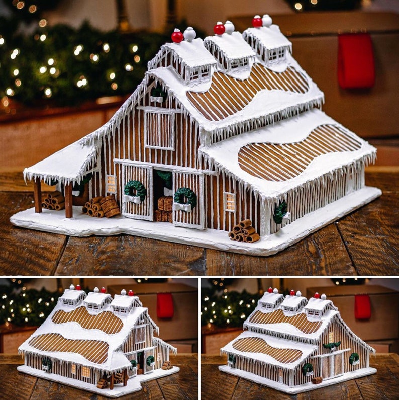 Custom Faux Gingerbread House Unique Christmas Gift Etsy