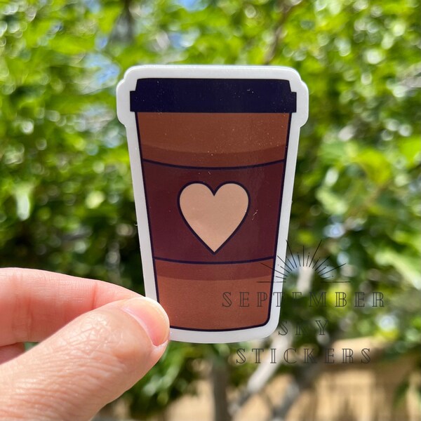 Coffee Cup Stickers Etsy