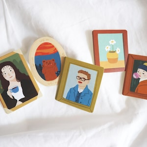 Stickers beroemde schilderijen opnieuw tekenen | Mona Lisa | Vincent van Gogh | Meisje met parel | Dagboekstickers