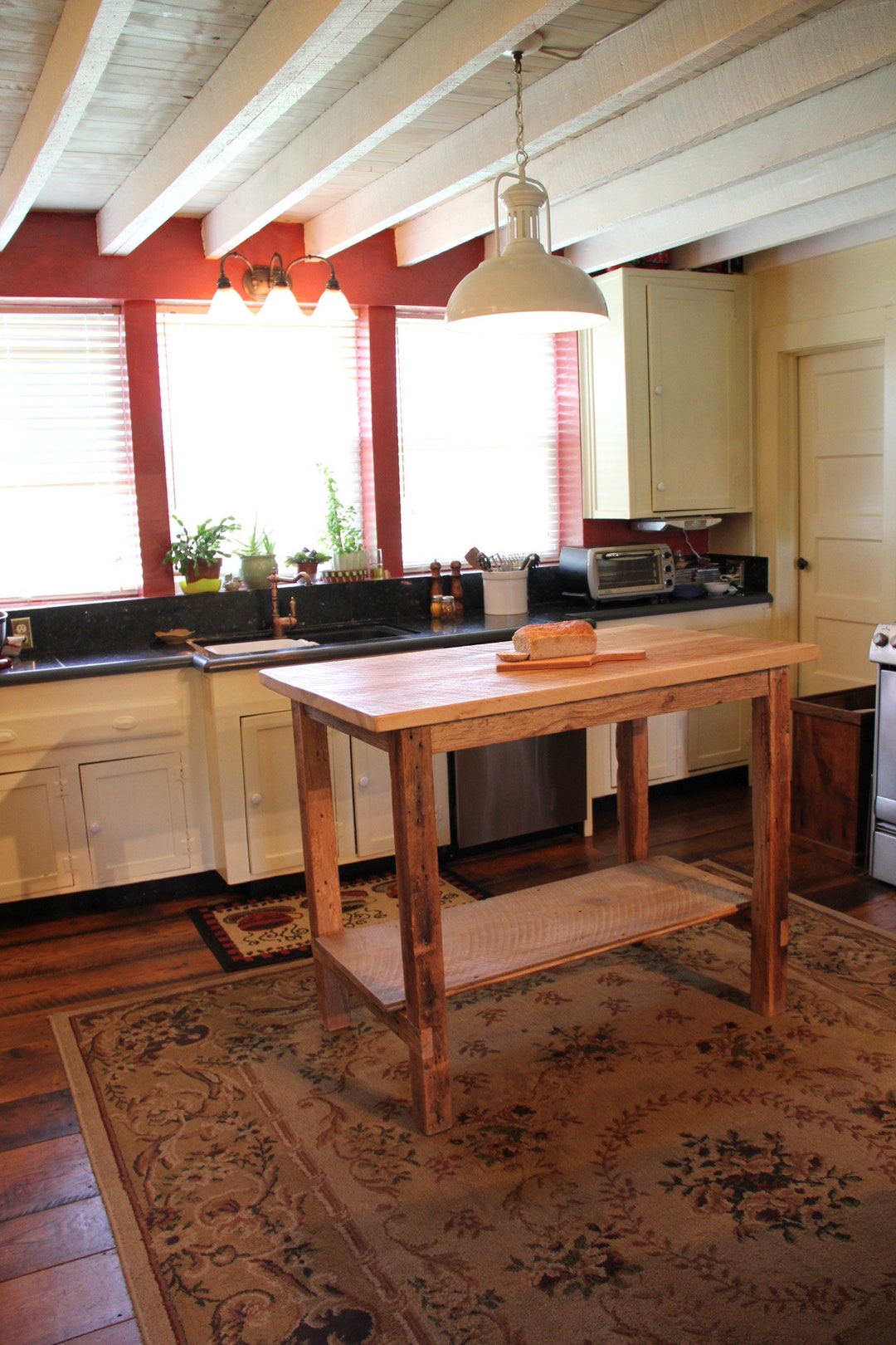 Reclaimed Wood Kitchen Island - Etsy
