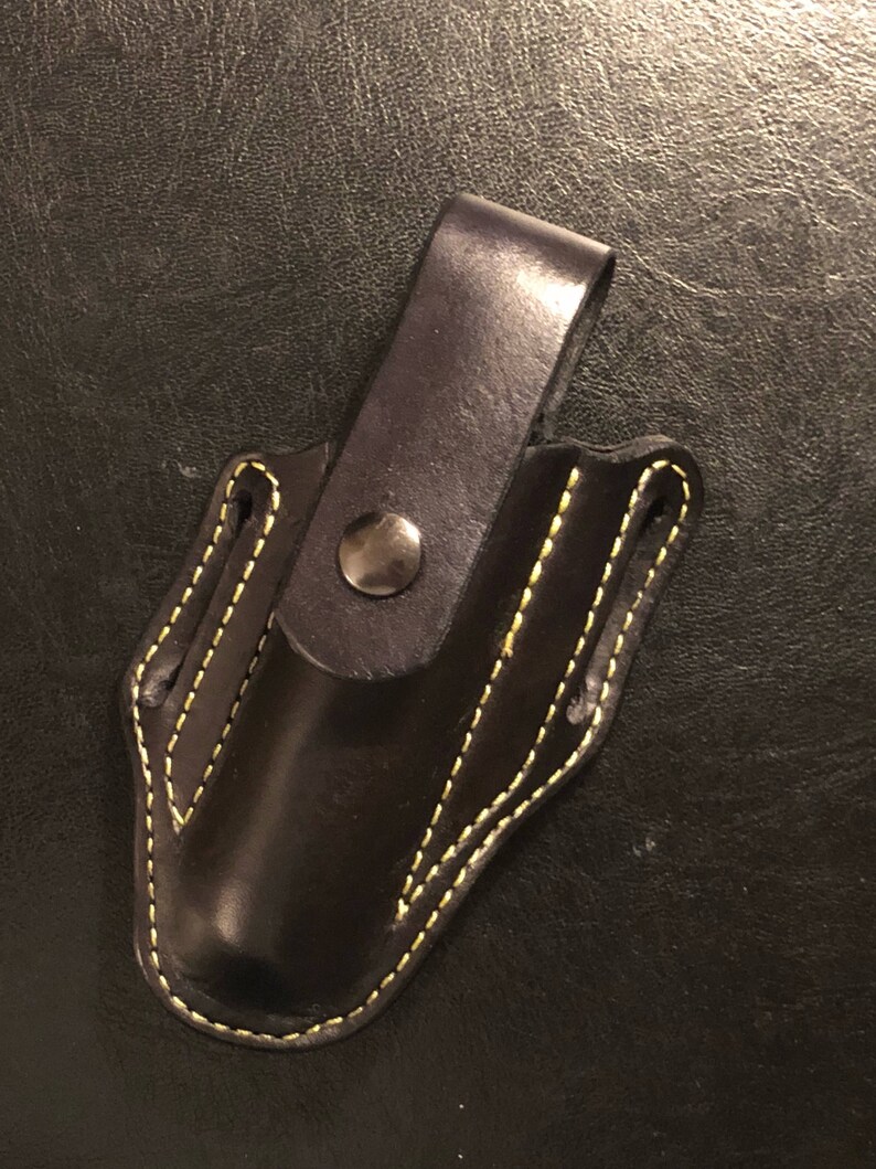 Leather Flashlight Holster Etsy