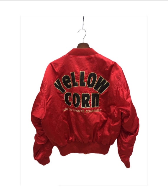 Vintage Yellow Corn Motor Sports Equitpment Bomber Jacket - Etsy