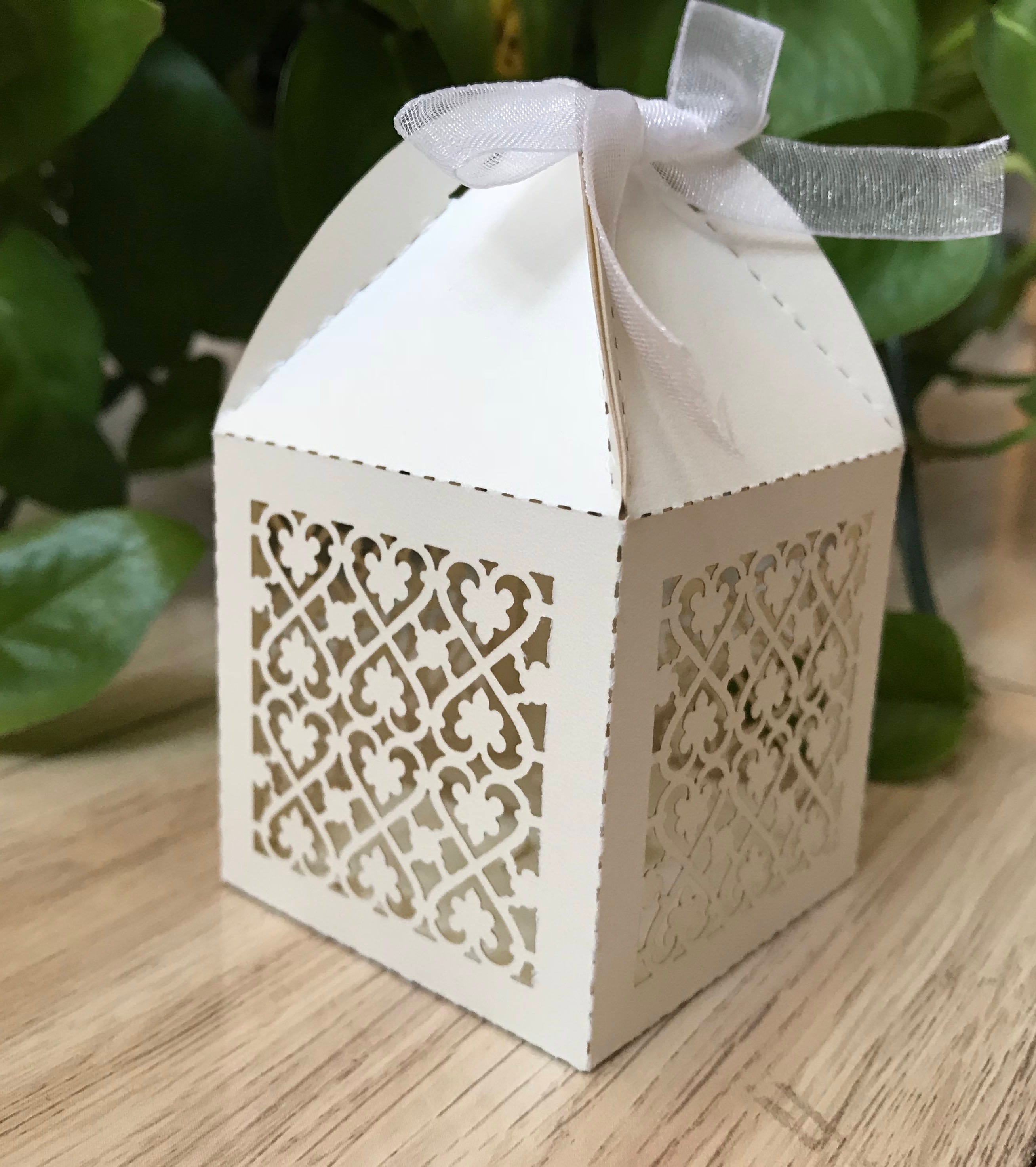 100pcs Wedding Engagement Birthday Party Decor Cake Candy Favor Gift Boxes Pack