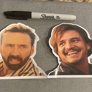 Pedro Pascal & Nic Cage (Unbearable Weight of Massive talent) Stickers