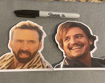 Pedro Pascal & Nic Cage (Unbearable Weight of Massive talent) Stickers