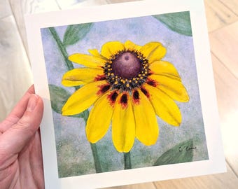 Black Eyed Susan - 6" x 6" Art Print
