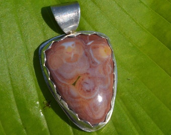 Ocean Jasper Sterling Silver Pendant Free Shipping