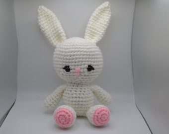 Bryce the Bunny Crocheted Stuffed Animal Toy Lovey Handmade