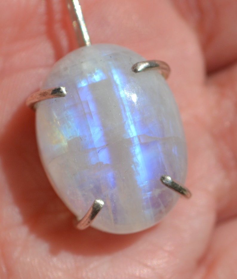 small Moonstone Pendant Oval Shaped NEW