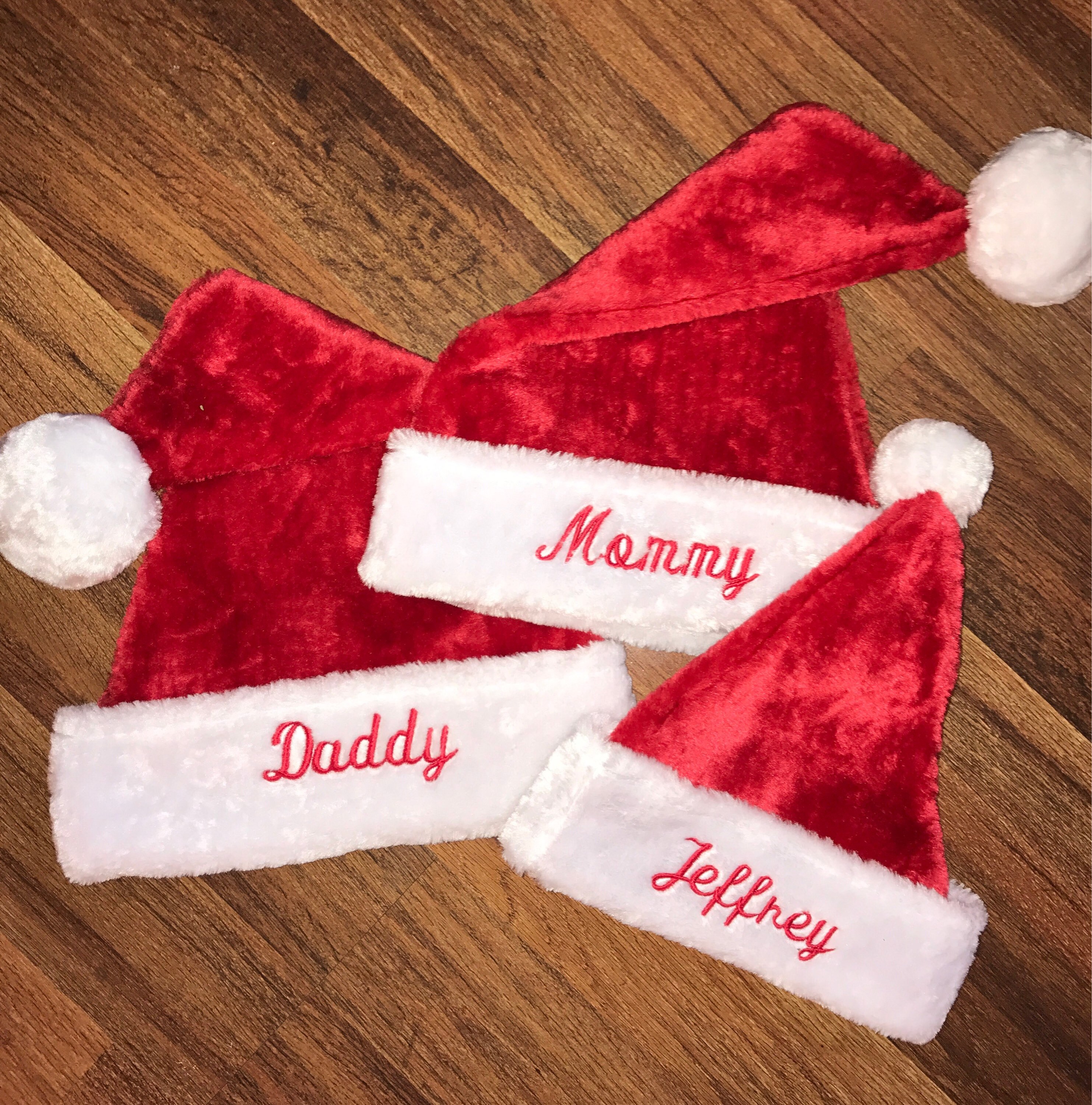 Embroidered Personalized Santa Hat