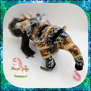 Andy the Giant Ameisenbär Amigurumi Häkelanleitung Tamandua Erdferkel PDF Download Digital Ungewöhnliches Unikat Tier Stofftier