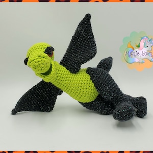 Daryl Myxosaurus PDF digital download only amigurumi crochet pattern prehistoric dinosaur baby pterodactyl trex velociraptor lizard toy