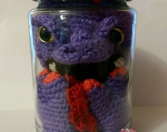 Sydney the Pickled Monster in a jar Halloween monster decor stuffy halloween humor joke gift