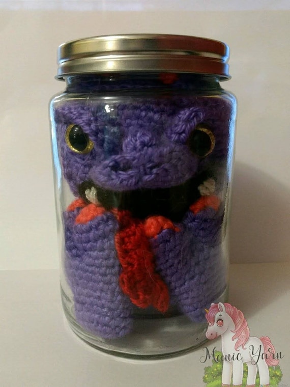Sydney the Pickled Monster in a jar Halloween monster decor stuffy halloween humor joke gift