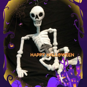 Mr Yarn Bones Amigurumi Crochet Pattern 3 PDF's skeleton sugar skull bones day of the dead halloween nightmare image 6
