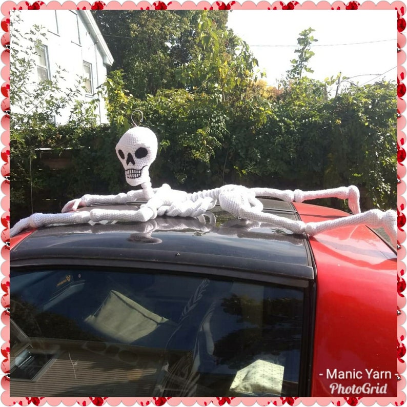 Mr Yarn Bones Amigurumi Crochet Pattern 3 PDF's skeleton sugar skull bones day of the dead halloween nightmare image 4