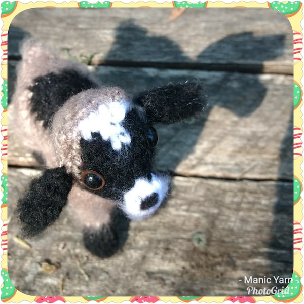 Gidget the Pygmy Goat Amigurumi Crochet pattern Farm Barnyard Animal