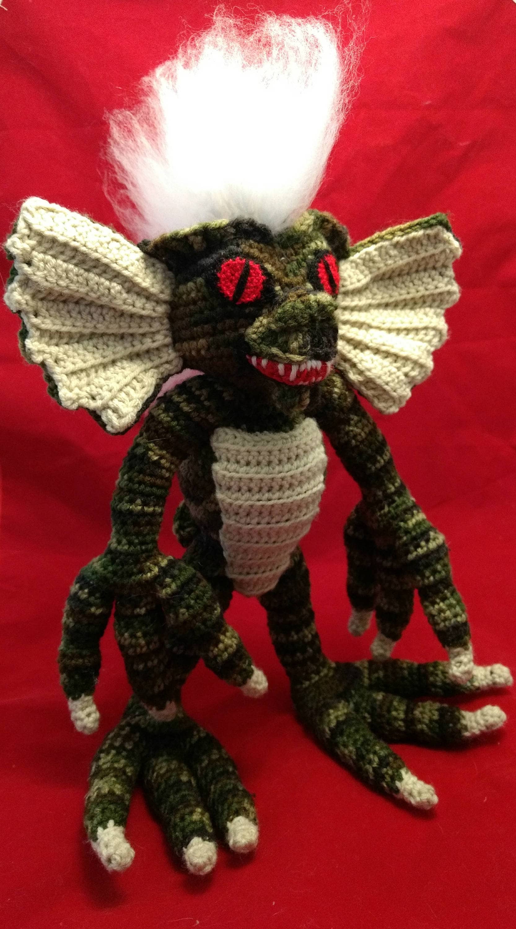 Gremlin monster crochet pattern amigurumi gargoyle stripe Etsy