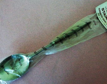 Ekco Eterna Canoe Muffin Flatware large Serving Spoon - Tablespoon faux Rosewood handle New Old Stock NOS