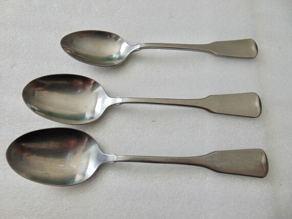 Oneida AMERICAN COLONIAL CUBE Stainless Flatware SPOONS Dinner Salad FORKS 